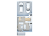 2 bed 2 bath townhome